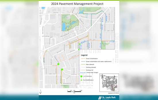 St. Louis Park Nears Completion of 2024 Pavement Management Project with Progress in Phases 1-4