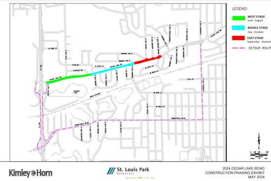 St. Louis Park Residents Navigate Detours Amid Cedar Lake Road's Extensive Upgrade