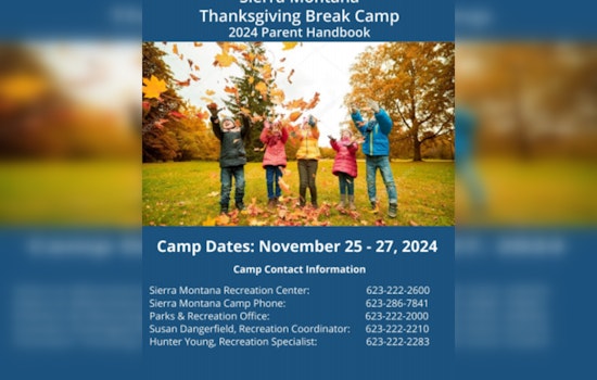 Surprise, Arizona Offers Thanksgiving Break Camp for Kids at Sierra Montana Recreation Center