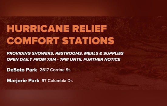 Tampa Launches Comfort Stations at Desoto and Marjorie Parks to Aid Hurricane Helene Victims