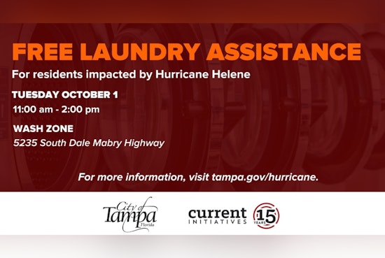 Tampa Offers Free Laundry Services to Residents Affected by Hurricane Helene