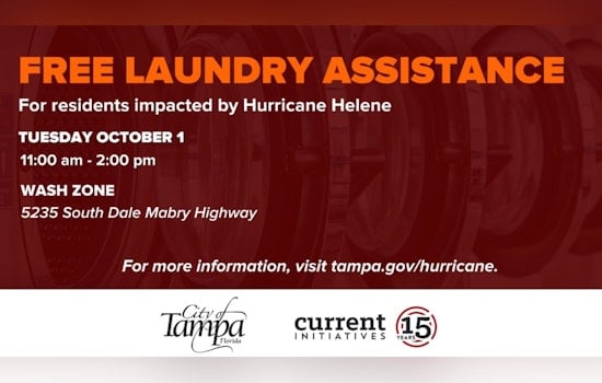 Tampa Offers Free Laundry Services to Residents Affected by Hurricane Helene