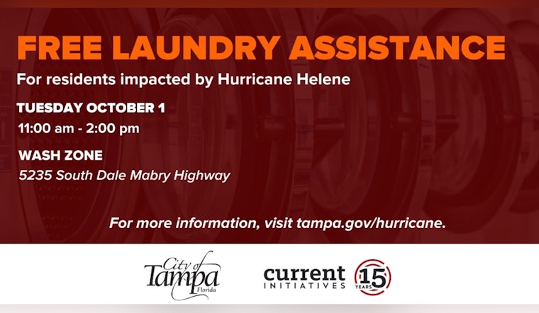 Tampa Offers Free Laundry Services to Residents Affected by Hurricane Helene
