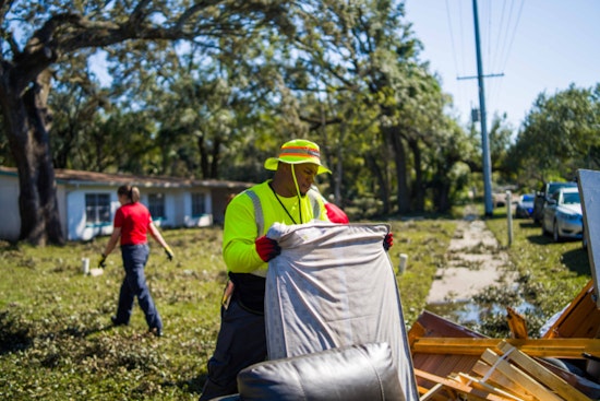 Tampa Tackles Titanic Clear-Up, City Aims to Whisk Away a Million Yards of Hurricane Debris in Record Time
