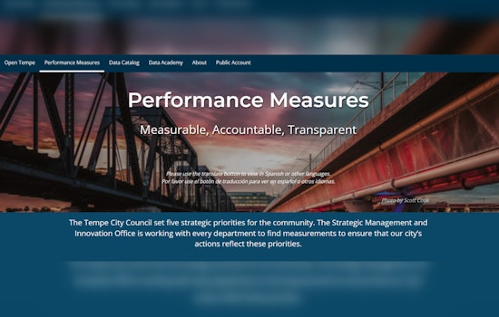 Tempe Wins Prestigious Digital Government Award for Wastewater BioIntel Program and Transparency Hub
