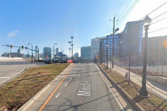Temporary Road Closure on Mitchell Street SW in Atlanta for Crane Removal