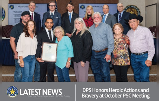 Texas Department of Public Safety Lauds Heroic Actions of Law Enforcement and Civilians at October Meeting