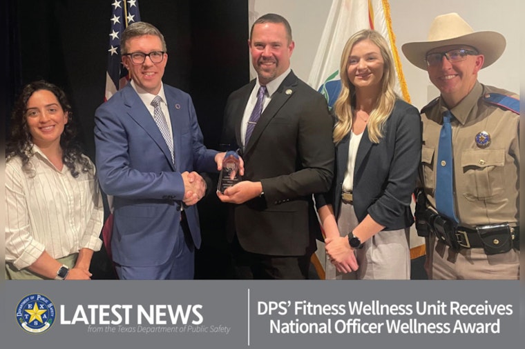 Texas DPS Fitness Wellness Unit Wins 2024 National Officer Wellness Award in Washington D.C.