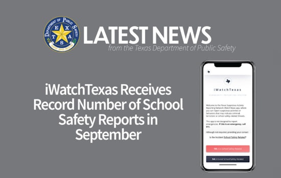 Texas Sees Spike in School Safety Alerts Through iWatchTexas Program