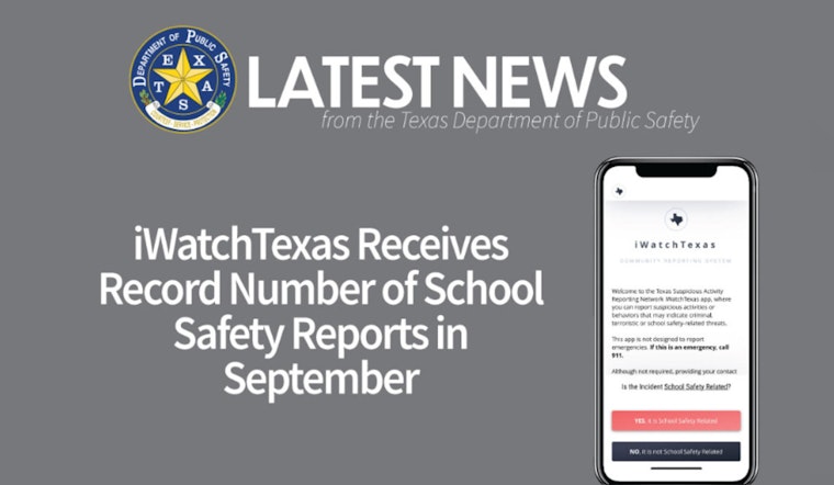 Texas Sees Spike in School Safety Alerts Through iWatchTexas Program