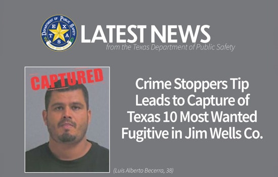 Texas' Top Ten Fugitive Luis Alberto Becerra Captured Near Alice Thanks to Crime Stoppers Tip