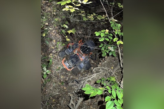 Trafalgar Man Rescued by Firefighters After Being Trapped Under Lawn Mower in Ravine for an Hour