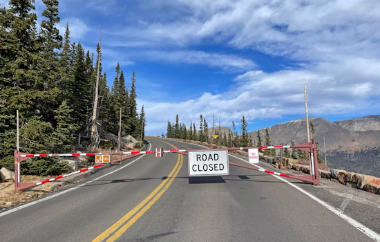 Trail Ridge Road Closed for Winter Season in Rocky Mountain National Park