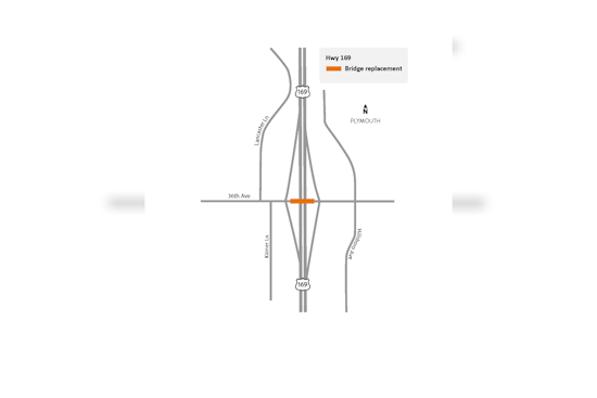 Twin Cities Alert, Weekend Lane Closures on Highway 169 for Bridge Repairs in Plymouth