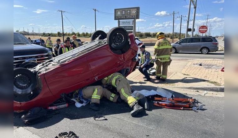 Two Hospitalized Following Vehicle Rescue Operation at Pflugerville Intersection
