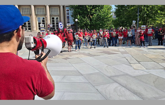 UAW Members Rally Against Stellantis in Sterling Heights Over Alleged Contract Violations, National Strike Looms
