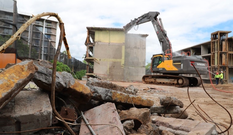 Uncle Billy’s Hilo Bay Hotel Demolition in Progress Amid Delays and Mechanical Issues in Hilo