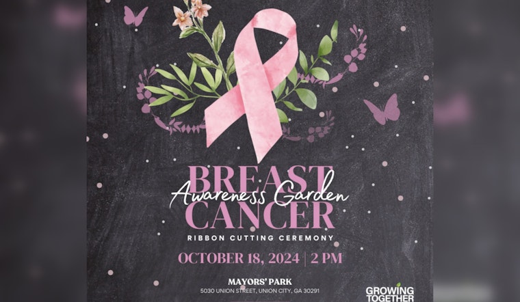Union City to Inaugurate Breast Cancer Awareness Garden as Part of "Growing Together" Campaign
