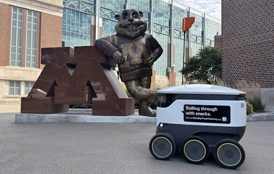 University of Minnesota Launches Robot Food Delivery Service with Starship Technologies in Minneapolis