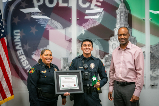 University of North Texas Officer Honored with Life Saving Award for Critical Response
