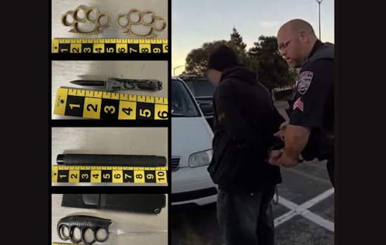 Vallejo Man Arrested in Colma for Repeat Theft, Found With Array of Prohibited Weapons