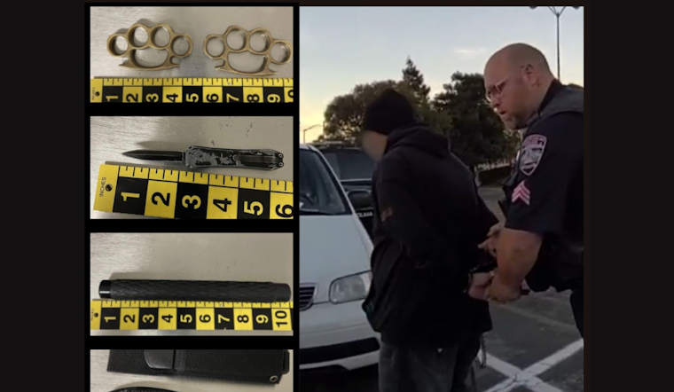 Vallejo Man Arrested in Colma for Repeat Theft, Found With Array of Prohibited Weapons
