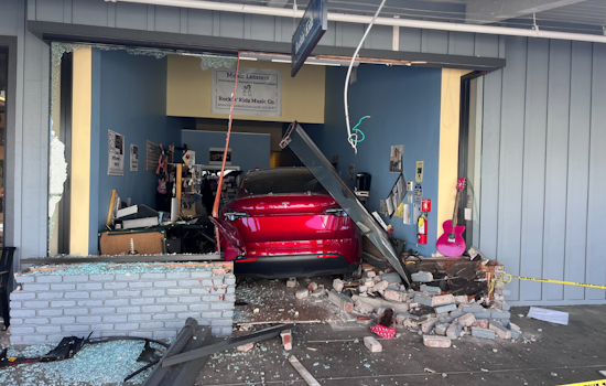 Vehicle Plows into Vacant Los Gatos Storefront, No Injuries Reported