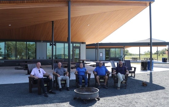 Waconia's Paradise Commons Upgrades to New Outdoor Furniture with Waconia Rotary Club's $10,000 Donation