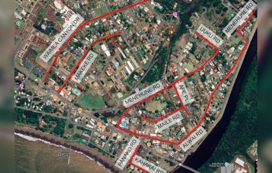 Waimea Traffic Alert Scheduled Road Closures for Wastewater System Inspections from November 4 to 8