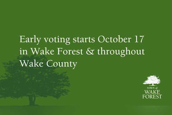 Wake County Announces Early Voting Schedule, Sites Open Oct 17 with Convenient Real-Time Wait Info Available