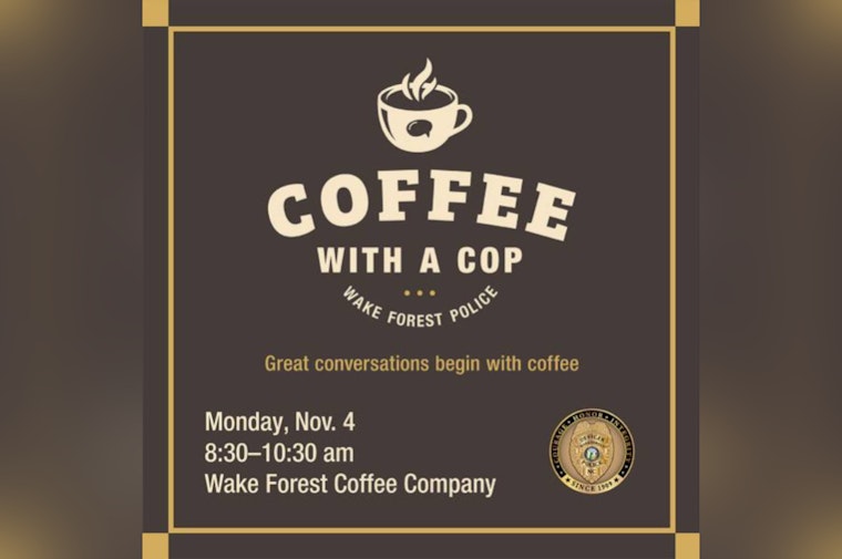 Wake Forest Residents Invited for 'Coffee with a Cop' Event to Foster Community Dialogue