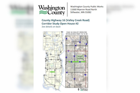 Washington County and Woodbury Invite Public Input on Valley Creek Road Corridor Study via Online Platform