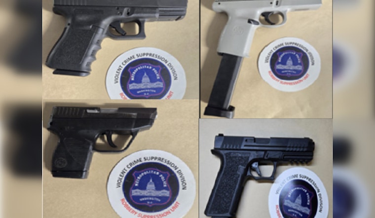 Washington D.C. Police Seize 39 Firearms in One Week During Anti-Gun Violence Initiative
