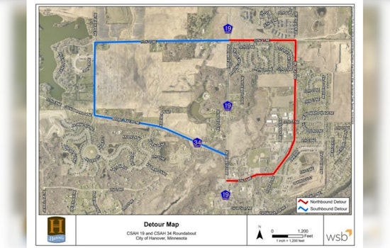 Weekend Road Closures in Hanover, CSAH 19 Shut Down for Paving, Detours in Place