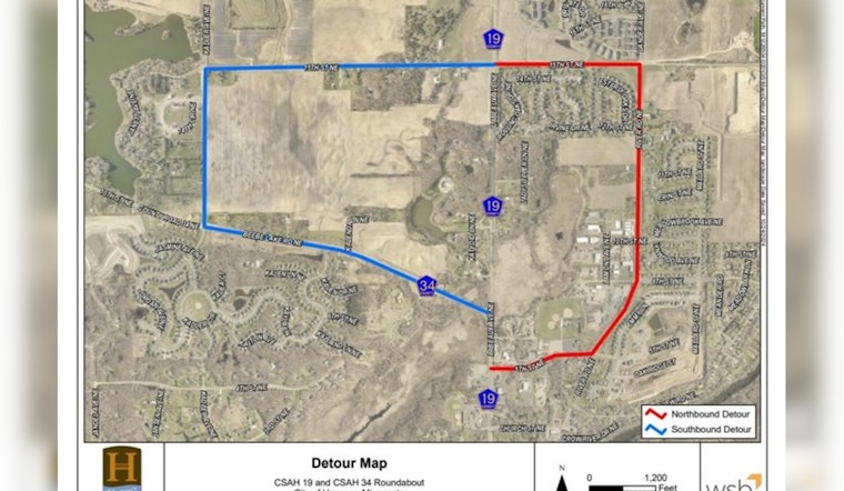 Weekend Road Closures in Hanover, CSAH 19 Shut Down for Paving, Detours in Place