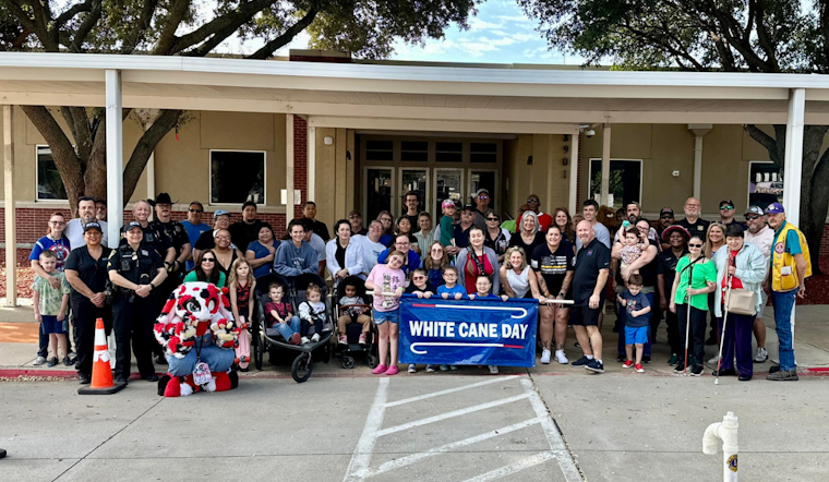 White Settlement Unites for First White Cane Walk Promoting Awareness for Visually Impaired
