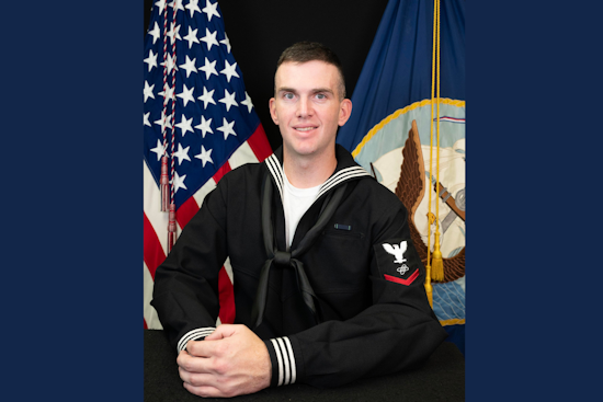 Aledo's Own ET3 Dillon Jesseph Honored with Navy's Blue Jacket of the Quarter at NAS JRB Fort Worth