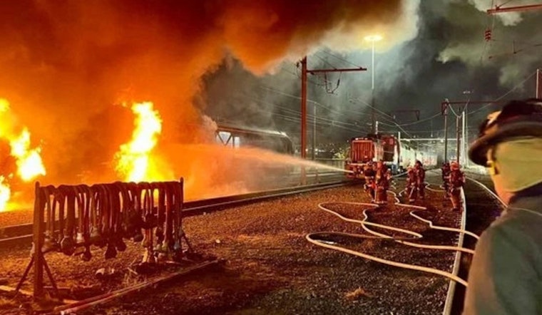 Amtrak Train Cars Damaged in Major Fire at Washington, D.C. Maintenance Yard; No Injuries Reported
