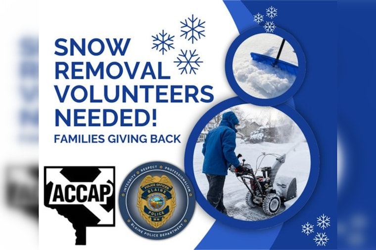 Anoka County Calls for Volunteers to Shovel Snow for Seniors; Blaine Police Amplify Effort