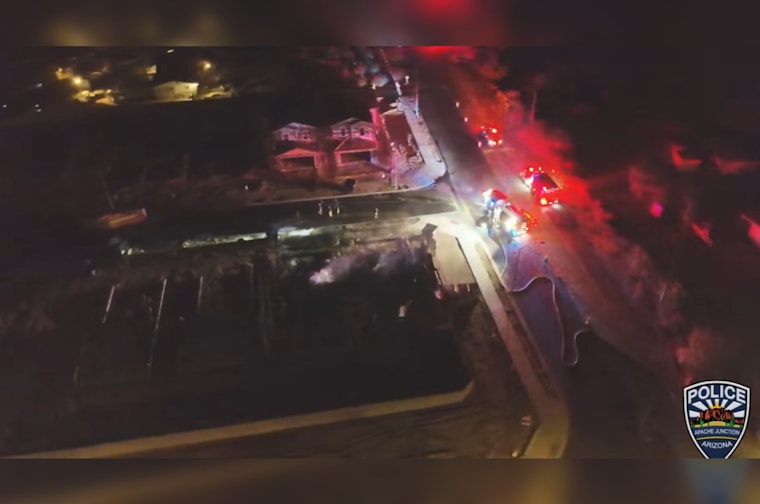 Apache Junction Police Investigate Suspected Arson After Two Homes Engulfed in Flames