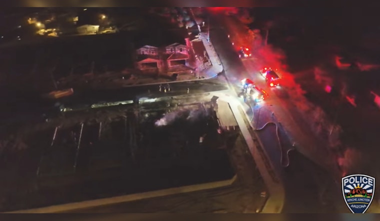 Apache Junction Police Investigate Suspected Arson After Two Homes Engulfed in Flames