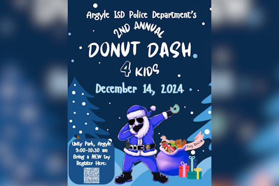 Argyle ISD Police Department Hosts Spirited 1-Mile Run with Santa to Support Toy Drive