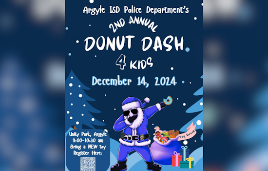 Argyle ISD Police Department Hosts Spirited 1-Mile Run with Santa to Support Toy Drive