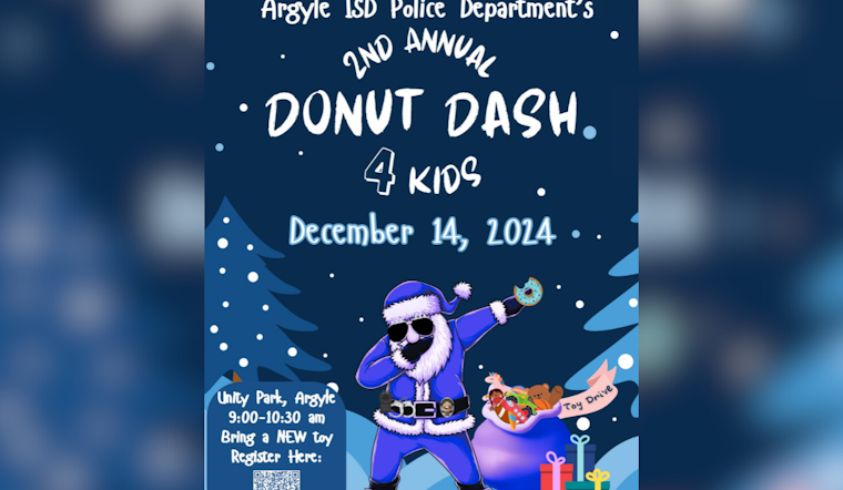 Argyle ISD Police Department Hosts Spirited 1-Mile Run with Santa to Support Toy Drive