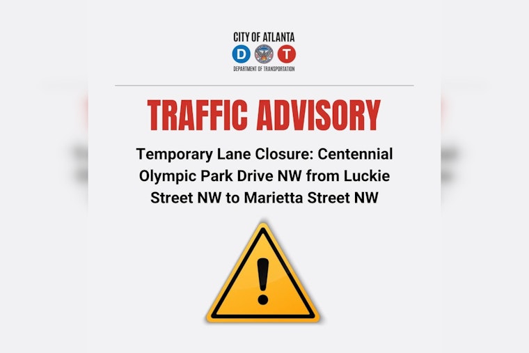 Atlanta Commuters Alert: Centennial Olympic Park Drive NW to Undergo Nightly Resurfacing, Expect Delays