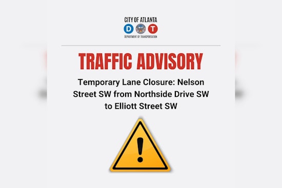 Atlanta Commuters Alert: Lane Closures on Nelson Street SW for Sidewalk Repairs Starting Monday