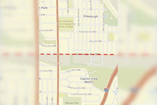 Atlanta Commuters Alert - Lane Closures on University Avenue SW in Effect