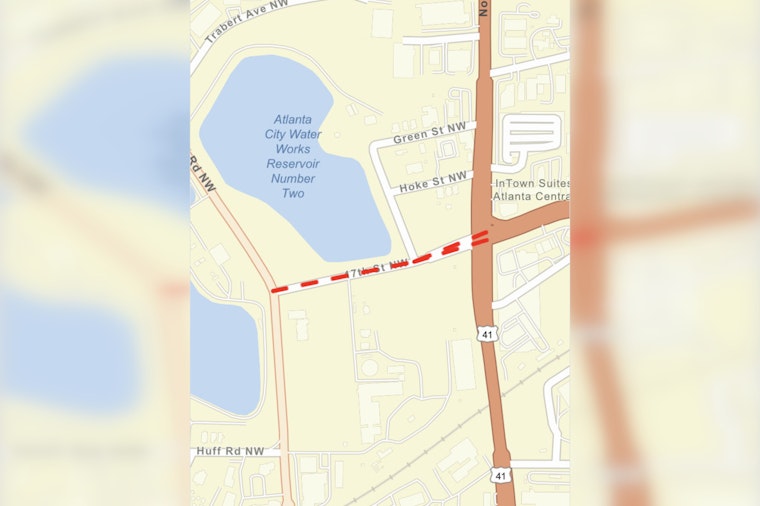 Atlanta Drivers Alert: Lane Closure on 17th Street NW for Ramp Repairs Starting November 11