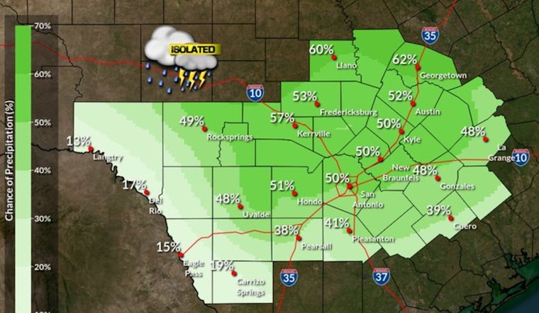 Austin Braces for Rainy Days Ahead, Umbrellas a Must as Showers and Thunderstorms Loom