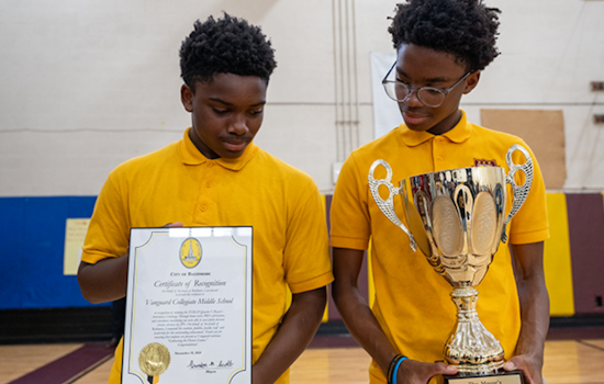 Baltimore Mayor Honors Vanguard Collegiate Middle School for Stellar Improvement in Student Attendance